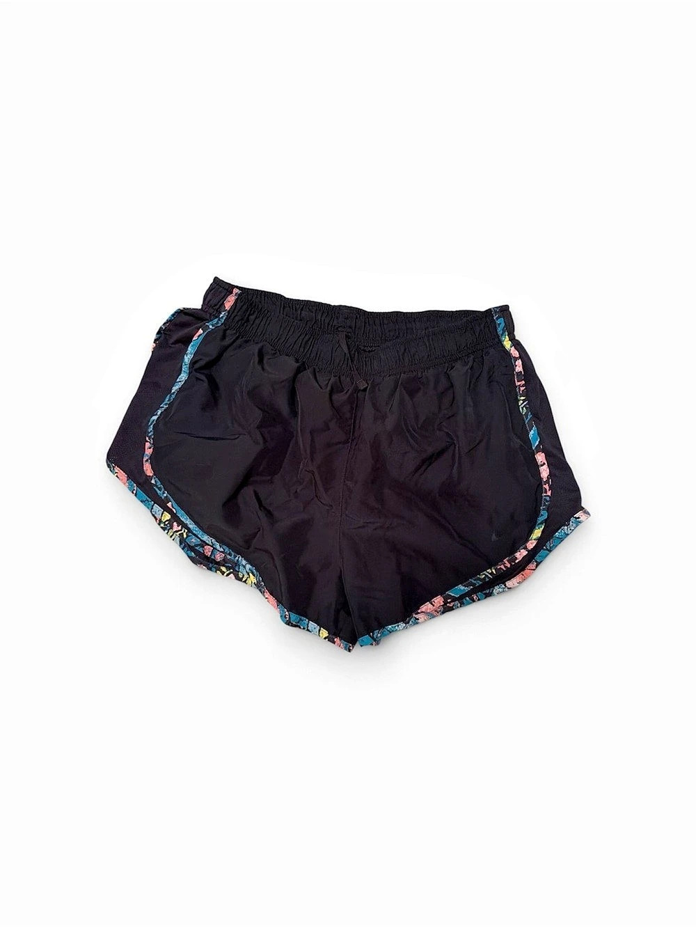Nike Dri-FIT Athletic Shorts in Black & Multicolor Size L